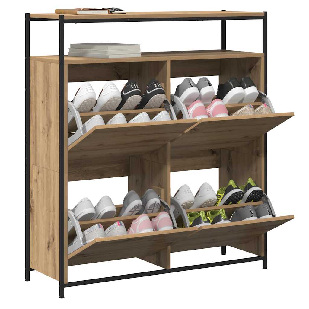 Ντουλάπα Παπουτσιών με ράφι Artisan Oak 100 x 34 x 112 εκ - Pakobazaar