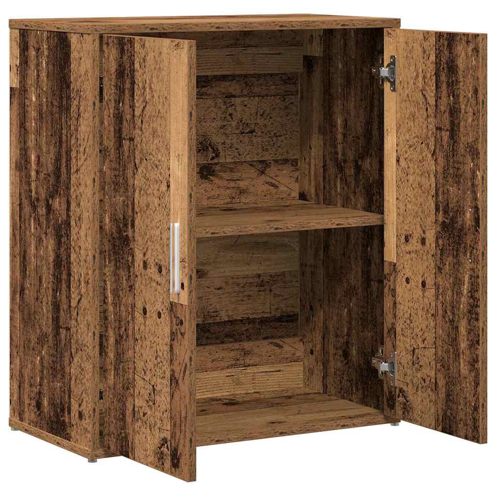 Πλαϊνό γραφείο 2 pcs Παλιό ξύλο 60 x 31 x 70 εκ - Pakobazaar