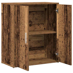 Πλαϊνό γραφείο 2 pcs Παλιό ξύλο 60 x 31 x 70 εκ - Pakobazaar