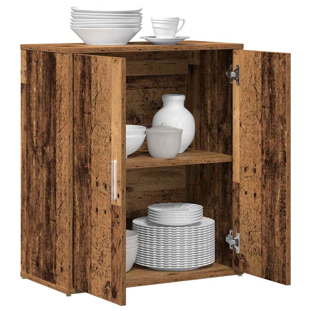 Πλαϊνό γραφείο 2 pcs Παλιό ξύλο 60 x 31 x 70 εκ - Pakobazaar