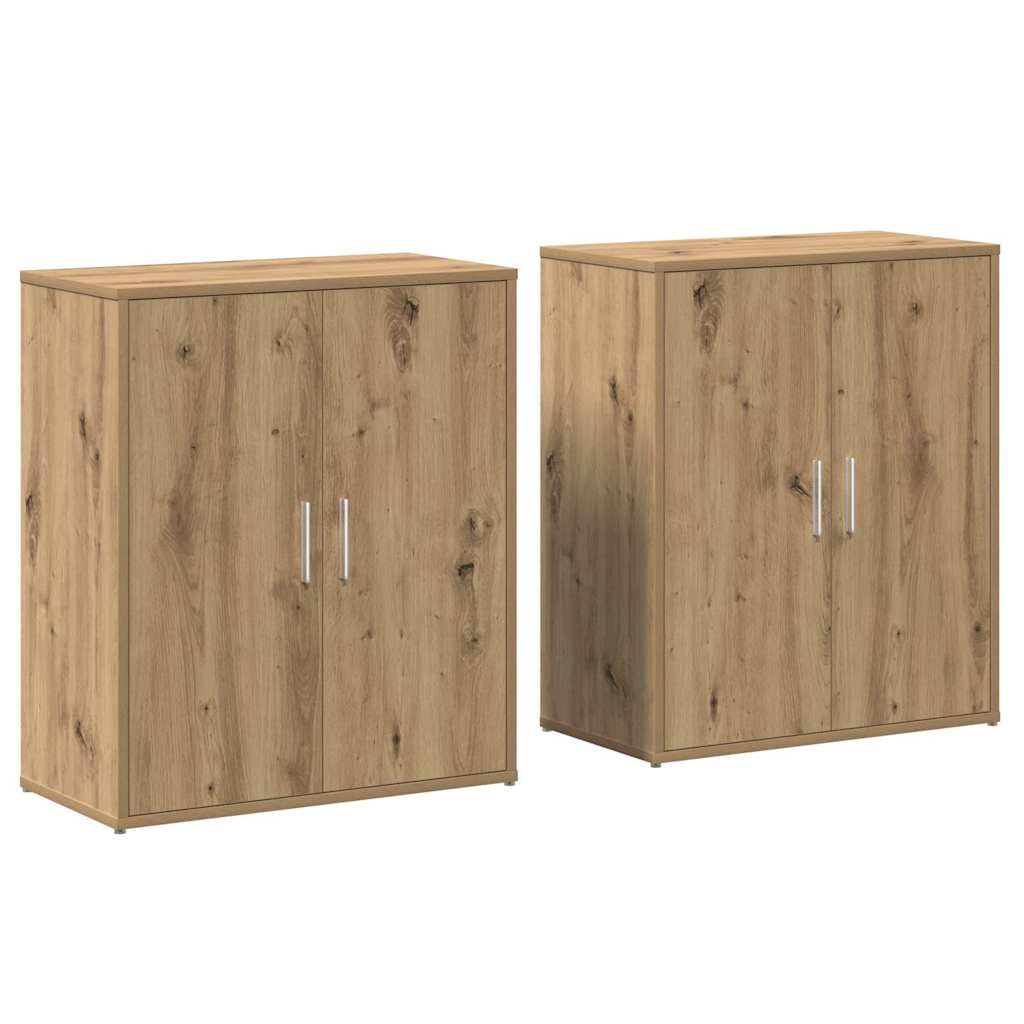 Πλαϊνό γραφείο 2 pcs Artisan Oak 60 x 31 x 70 εκ - Pakobazaar