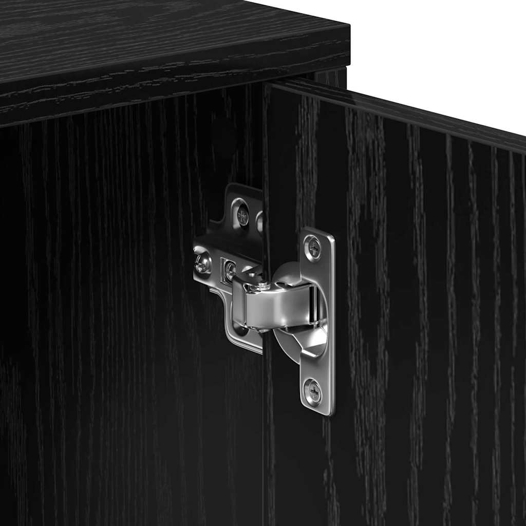 Πλαϊνό γραφείο 2 pcs Μαύρη Οξυά 60 x 31 x 70 εκ