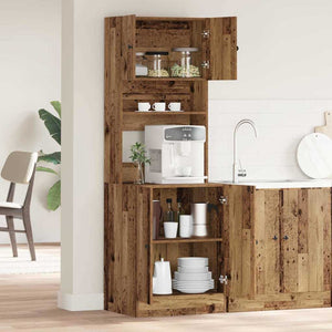 Πλαϊνός πάγκος κουζίνας 2 pcs Παλιό ξύλο 60 x 50 x 180 εκ - Pakobazaar