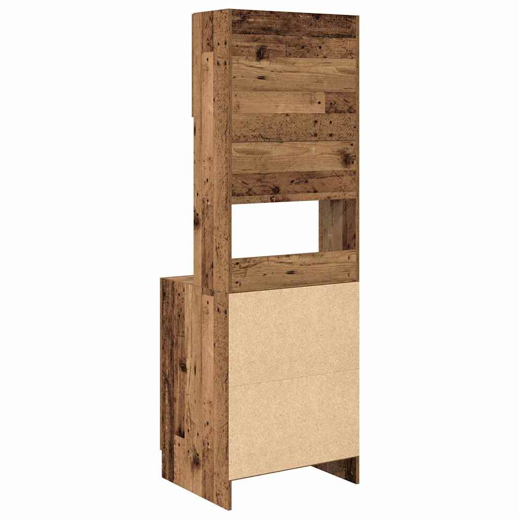 Πλαϊνός πάγκος κουζίνας 2 pcs Παλιό ξύλο 60 x 50 x 180 εκ - Pakobazaar