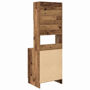 Πλαϊνός πάγκος κουζίνας 2 pcs Παλιό ξύλο 60 x 50 x 180 εκ - Pakobazaar
