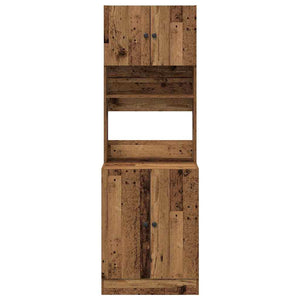 Πλαϊνός πάγκος κουζίνας 2 pcs Παλιό ξύλο 60 x 50 x 180 εκ - Pakobazaar