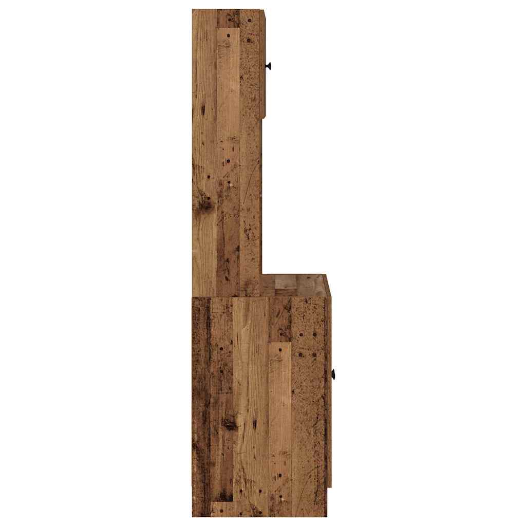 Πλαϊνός πάγκος κουζίνας 2 pcs Παλιό ξύλο 60 x 50 x 180 εκ - Pakobazaar