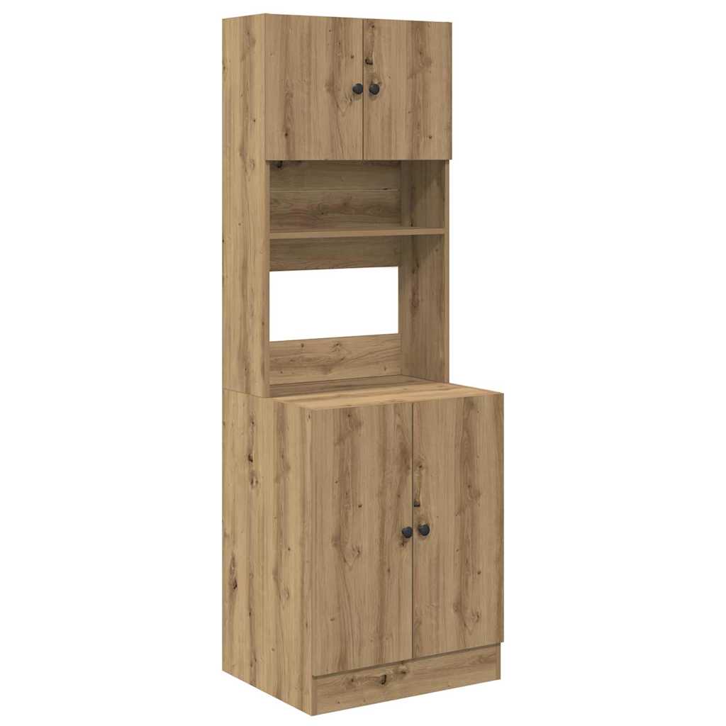 Πλαϊνός πάγκος κουζίνας 2 pcs Artisan Oak 60 x 50 x 180 εκ - Pakobazaar