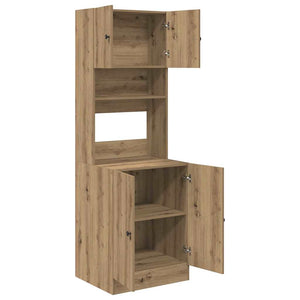Πλαϊνός πάγκος κουζίνας 2 pcs Artisan Oak 60 x 50 x 180 εκ - Pakobazaar