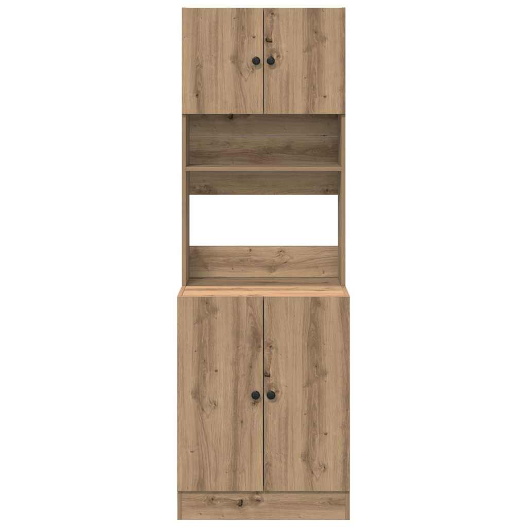 Πλαϊνός πάγκος κουζίνας 2 pcs Artisan Oak 60 x 50 x 180 εκ - Pakobazaar