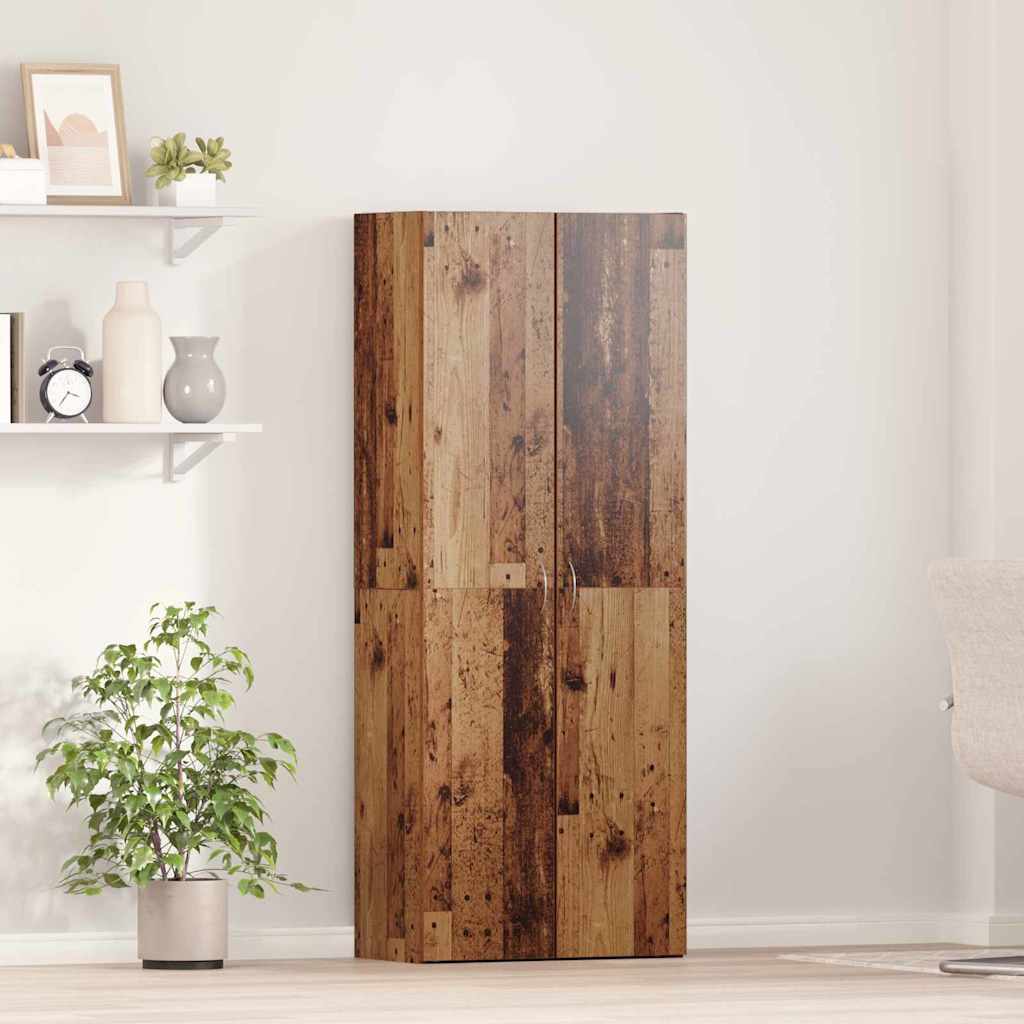 Γραφείο Ντουλάπι Παλαιωμένο ξύλο 60 x 32 x 152,5 εκ