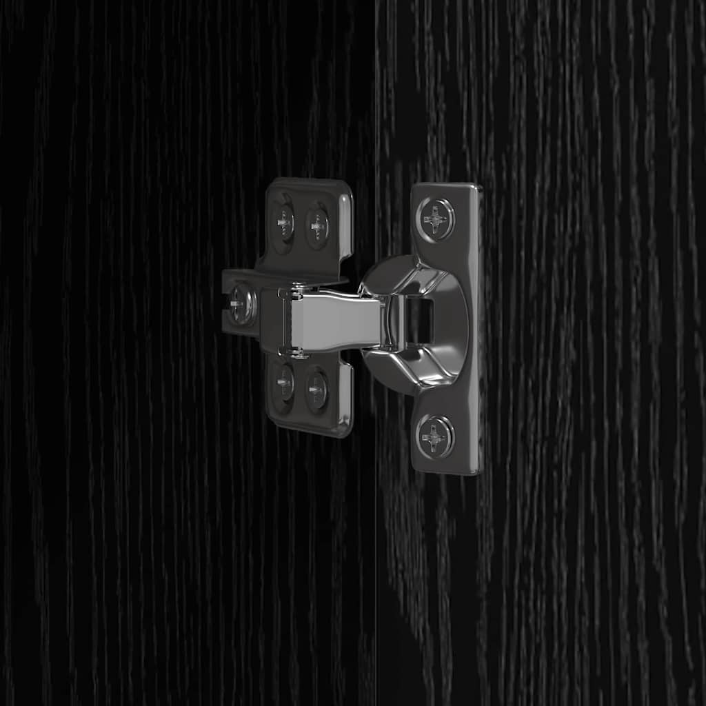 Γραφείο Ντουλάπι με ράφι με πόρτα Μαύρη Οξυά 70 x 32 x 77.5 εκ - Pakobazaar