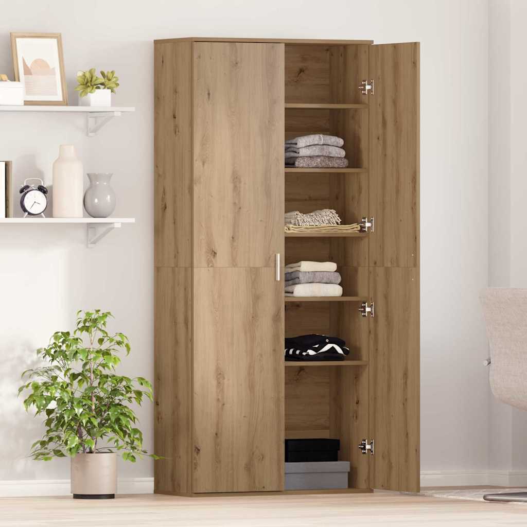 Ψηλή Ντουλάπα artisan δρυς 80 x 35 x 180 εκ Επεξεργασμένο ξύλο - Pakobazaar