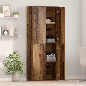 Highboard Παλιό ξύλο 70 x 33.5 x 180 εκ. Επεξεργασμένο ξύλο - Pakobazaar