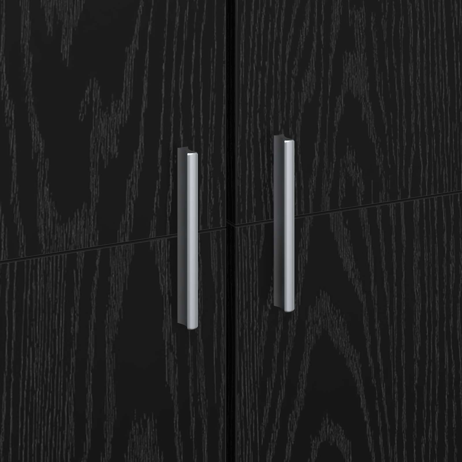 Highboard 70 x 33.5 x 180 εκ. Επεξεργασμένο Ξύλο Μαύρη Οξυά