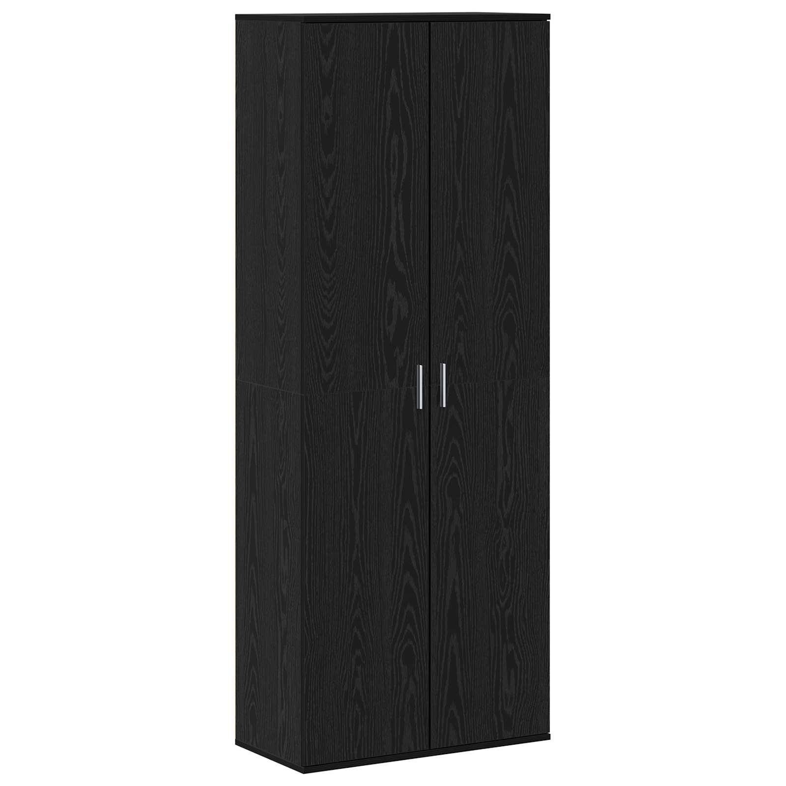 Highboard 70 x 33.5 x 180 εκ. Επεξεργασμένο Ξύλο Μαύρη Οξυά
