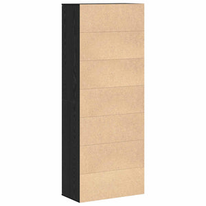 Highboard 70 x 33.5 x 180 εκ. Επεξεργασμένο Ξύλο Μαύρη Οξυά