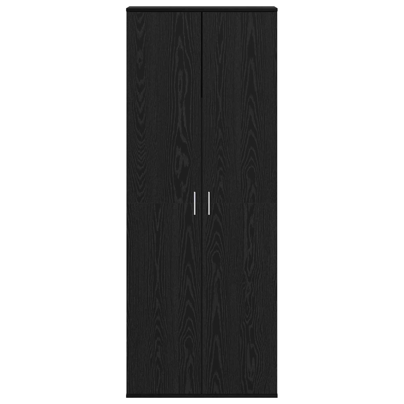 Highboard 70 x 33.5 x 180 εκ. Επεξεργασμένο Ξύλο Μαύρη Οξυά