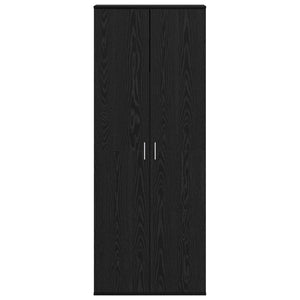 Highboard 70 x 33.5 x 180 εκ. Επεξεργασμένο Ξύλο Μαύρη Οξυά