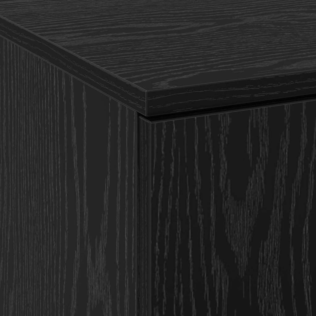 Highboard Μαύρη δρυς 60 x 35 x 180 εκατοστά Επεξεργασμένο ξύλο - Pakobazaar