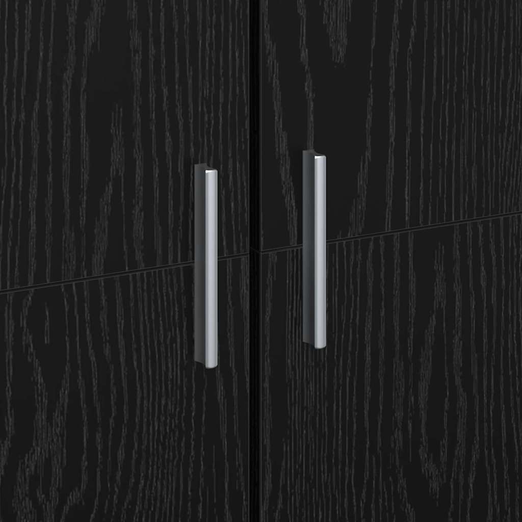 Highboard Μαύρη δρυς 60 x 35 x 180 εκατοστά Επεξεργασμένο ξύλο - Pakobazaar