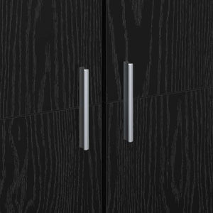 Highboard Μαύρη δρυς 60 x 35 x 180 εκατοστά Επεξεργασμένο ξύλο - Pakobazaar
