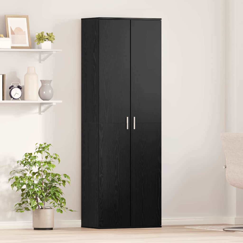 Highboard Μαύρη δρυς 60 x 35 x 180 εκατοστά Επεξεργασμένο ξύλο - Pakobazaar