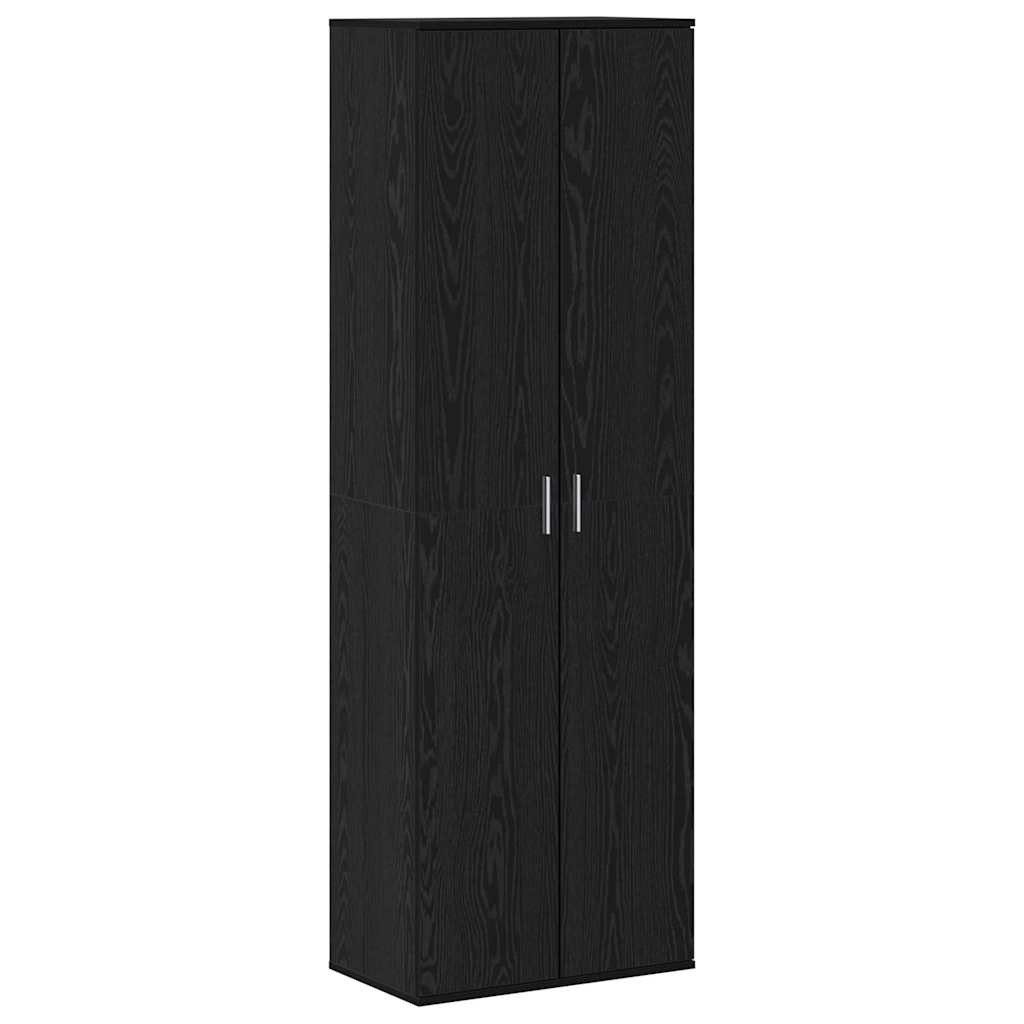Highboard Μαύρη δρυς 60 x 35 x 180 εκατοστά Επεξεργασμένο ξύλο - Pakobazaar