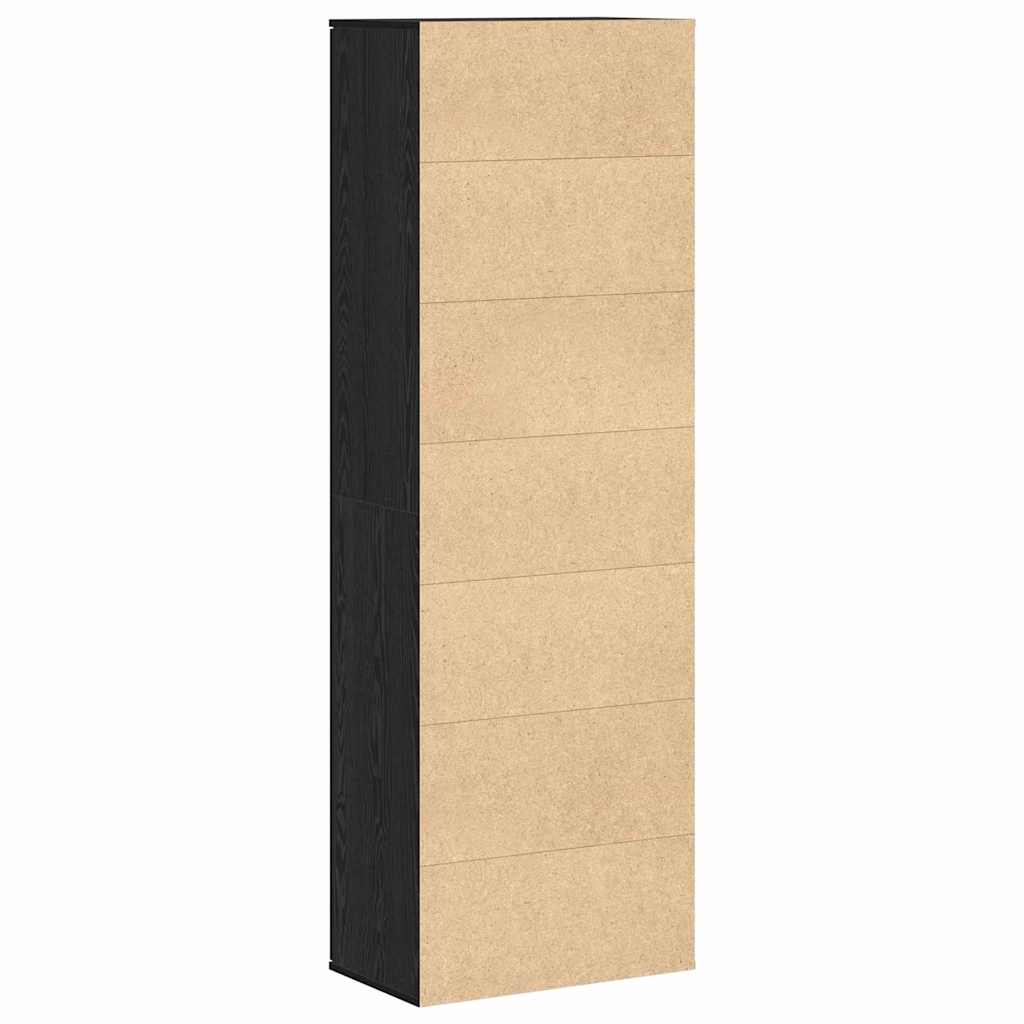 Highboard Μαύρη δρυς 60 x 35 x 180 εκατοστά Επεξεργασμένο ξύλο - Pakobazaar
