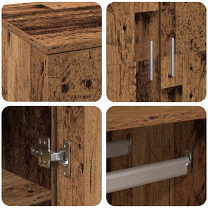 Highboard 80 x 39 x 178 εκ Επεξεργασμένο Ξύλο Παλαιωμένο ξύλο