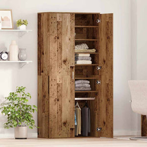 Highboard 80 x 39 x 178 εκ Επεξεργασμένο Ξύλο Παλαιωμένο ξύλο