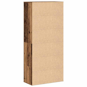 Highboard 80 x 39 x 178 εκ Επεξεργασμένο Ξύλο Παλαιωμένο ξύλο
