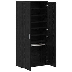 Highboard 80 x 39 x 178 εκ Επεξεργασμένο Ξύλο Μαύρη Δρυς