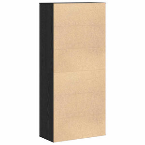 Highboard 80 x 39 x 178 εκ Επεξεργασμένο Ξύλο Μαύρη Δρυς