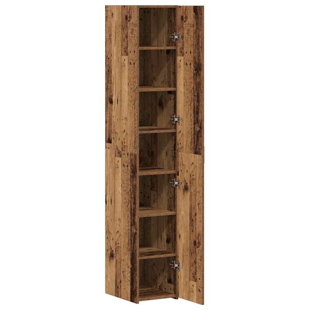 Highboard 2 pcs Παλιό ξύλο 30 x 42,5 x 185 εκ - Pakobazaar