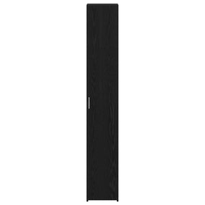 Highboard 2 pcs Μαύρη Οξυά 30 x 42,5 x 185 εκ - Pakobazaar