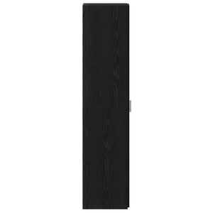 Highboard 2 pcs Μαύρη Οξυά 30 x 42,5 x 185 εκ - Pakobazaar