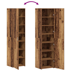 Highboard 2 pcs Παλιό ξύλο 45 x 42,5 x 185 εκ. - Pakobazaar