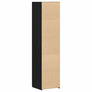 Highboard 2 pcs Μαύρη Οξυά 45 x 42,5 x 185 εκ. - Pakobazaar