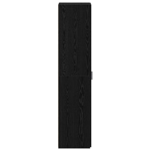 Highboard 2 pcs Μαύρη Οξυά 45 x 42,5 x 185 εκ. - Pakobazaar