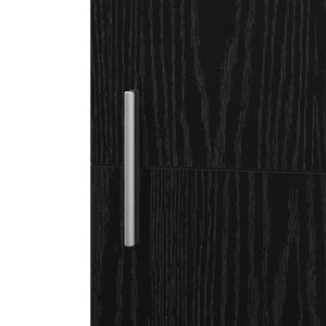 Highboard 2 pcs Μαύρη Οξυά 50 x 42,5 x 185 εκ. - Pakobazaar
