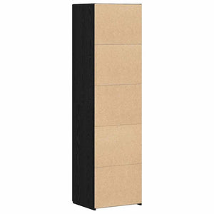 Highboard 2 pcs Μαύρη Οξυά 50 x 42,5 x 185 εκ. - Pakobazaar