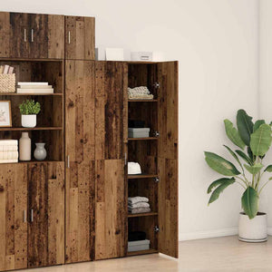 Highboard 2 pcs Παλιό ξύλο 70 x 42,5 x 185 εκ - Pakobazaar
