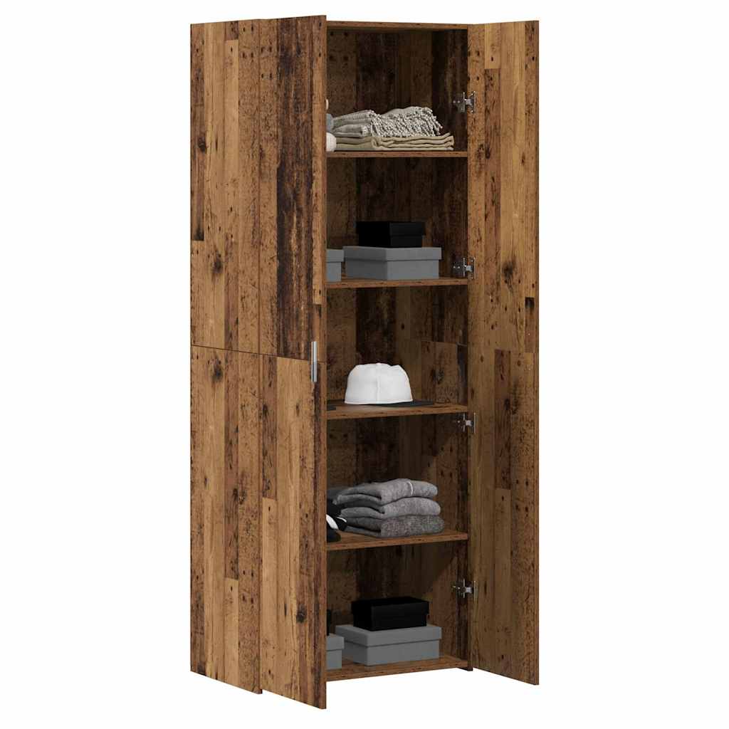 Highboard 2 pcs Παλιό ξύλο 70 x 42,5 x 185 εκ - Pakobazaar