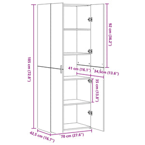 Highboard Artisan Oak 70 x 42,5 x 185 εκ