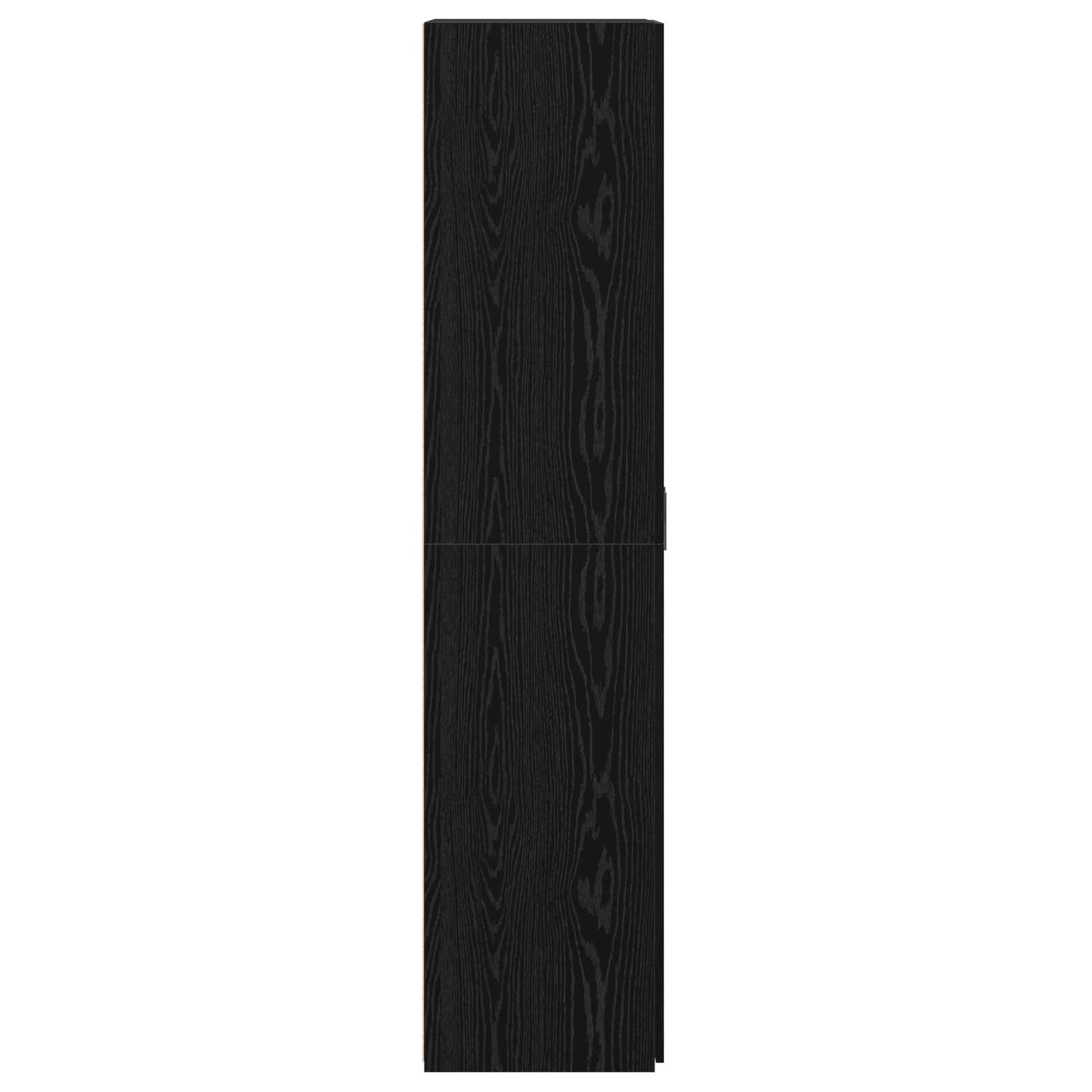 Highboard 2 pcs Μαύρη Οξυά 70 x 42,5 x 185 εκ - Pakobazaar