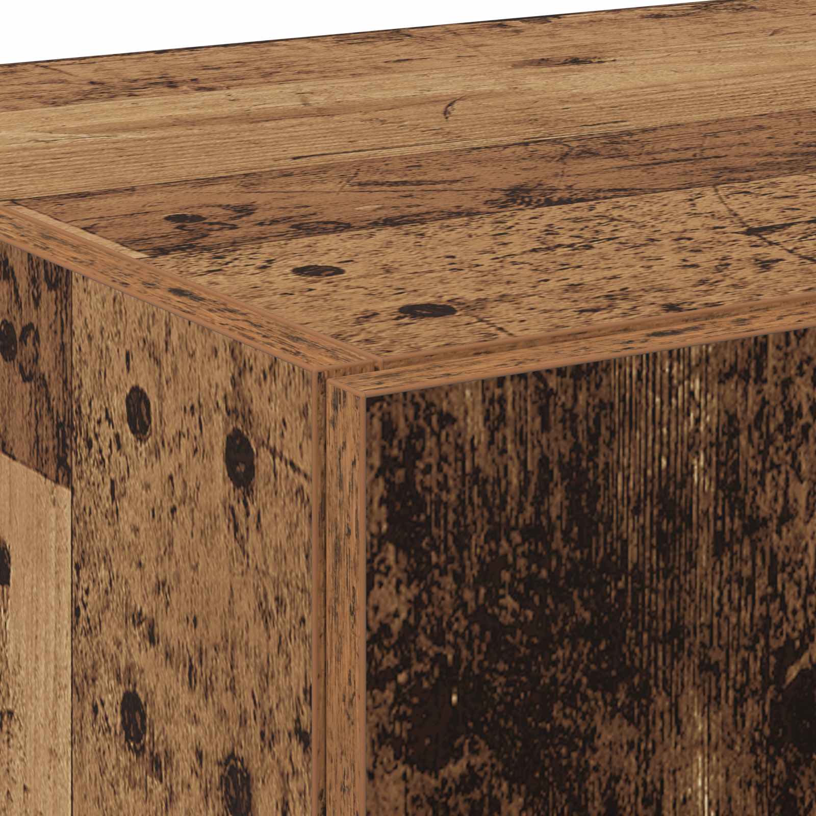 Highboard 2 pcs Παλιό ξύλο 70 x 42,5 x 185 εκ