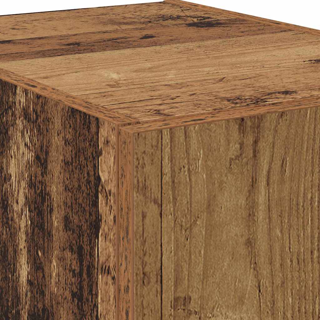 Highboard 2 pcs Παλιό ξύλο 80 x 42 x 185 εκ - Pakobazaar