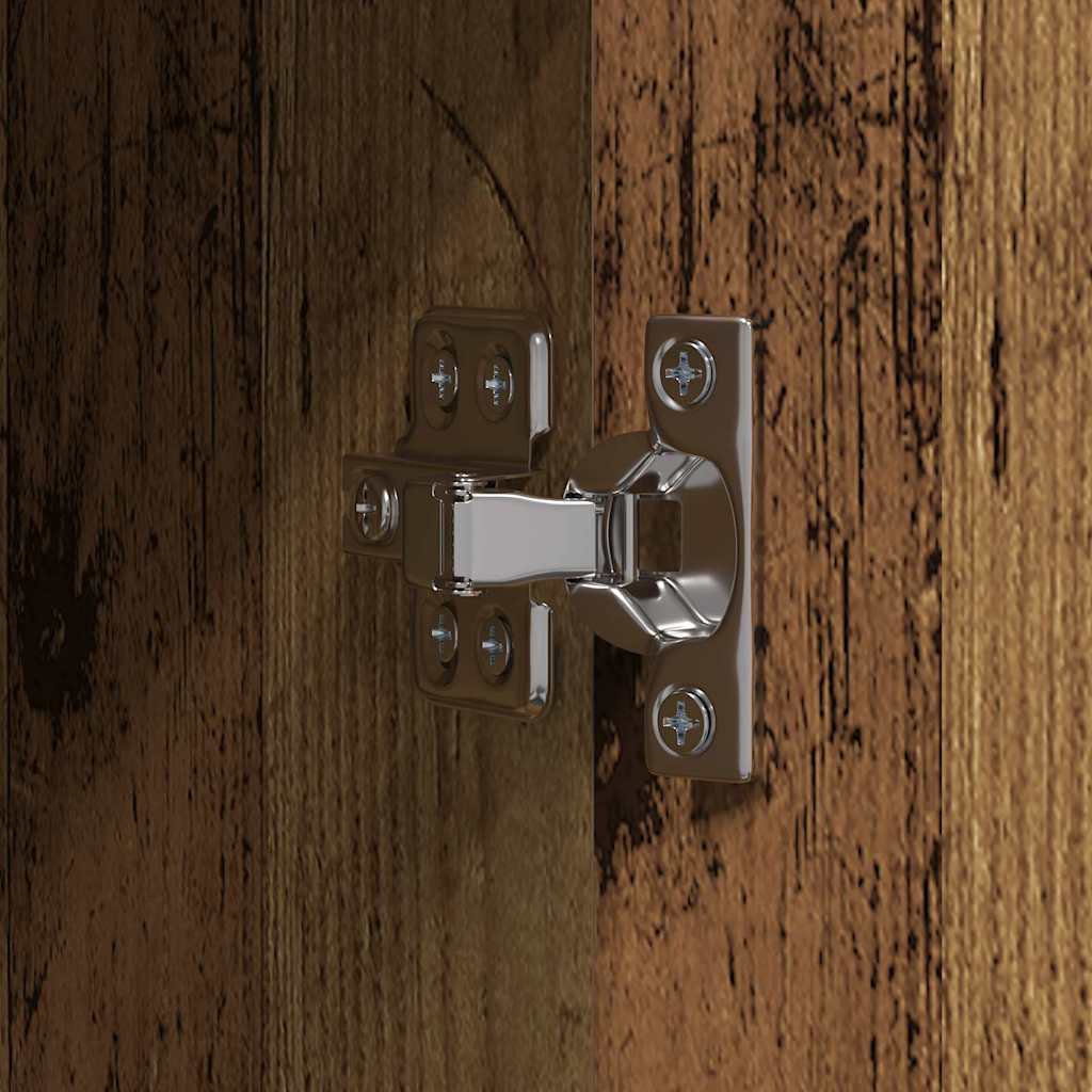 Highboard 2 pcs Παλιό ξύλο 80 x 42 x 185 εκ - Pakobazaar