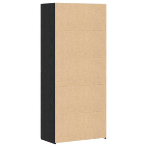 Highboard Μαύρη Οξυά 80 x 42 x 185 εκ